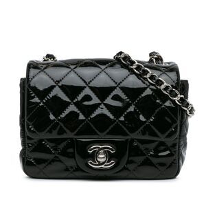 Chanel Mini Square Classic Patent Single Flap